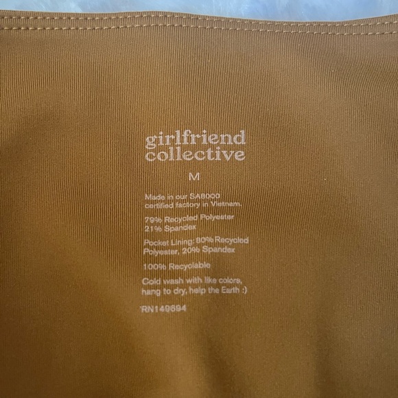 Girlfriend Collective chartreuse yoga leggings size medium - Picture 3 of 13